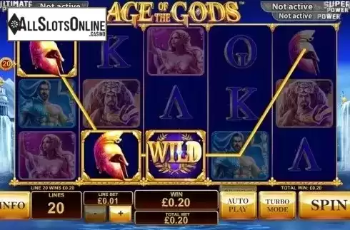 Обкладинка Age of the Gods від Playtech із героями грецької міфології.