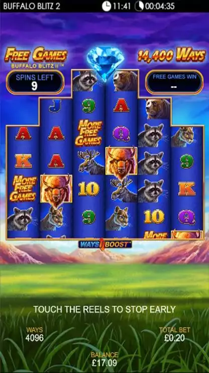 Buffalo Blitz II під час Ways Boost із розширеною геометрією поля.