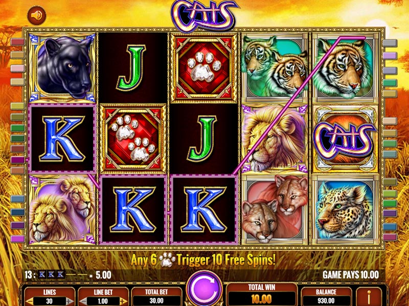 Split Symbols у слоті Cats від High 5 Games.