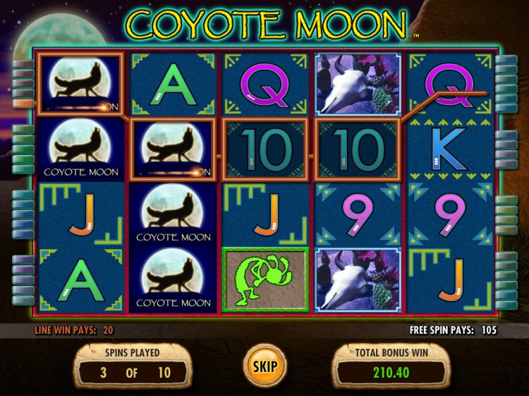 Stacked Coyote Wild у Coyote Moon.