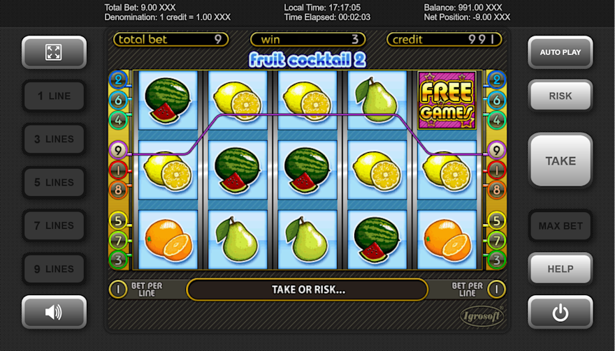 Fruit Cocktail 2 - tragamonedas - Igrosoft