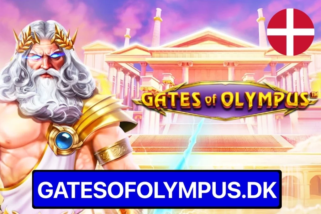 Ігрове поле Gates of Olympus з символами грецької тематики та множником Zeus.