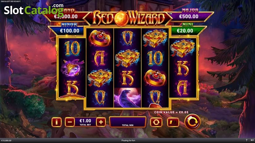 Fire Blaze Respins Red Wizard із Flaming Balls.