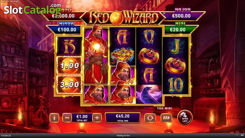 Free Games Red Wizard із Wild-множниками.