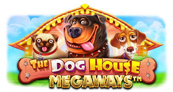 Ігрове поле The Dog House Megaways від Pragmatic Play з собаками та Wild