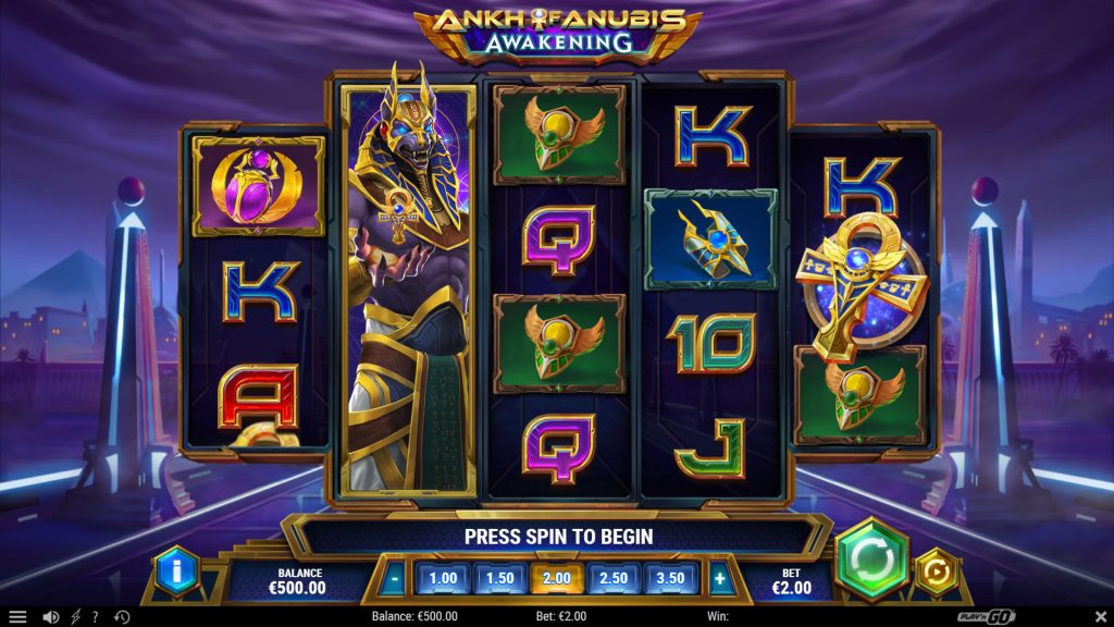 Ankh of Anubis Awakening: базовий екран із барабанами