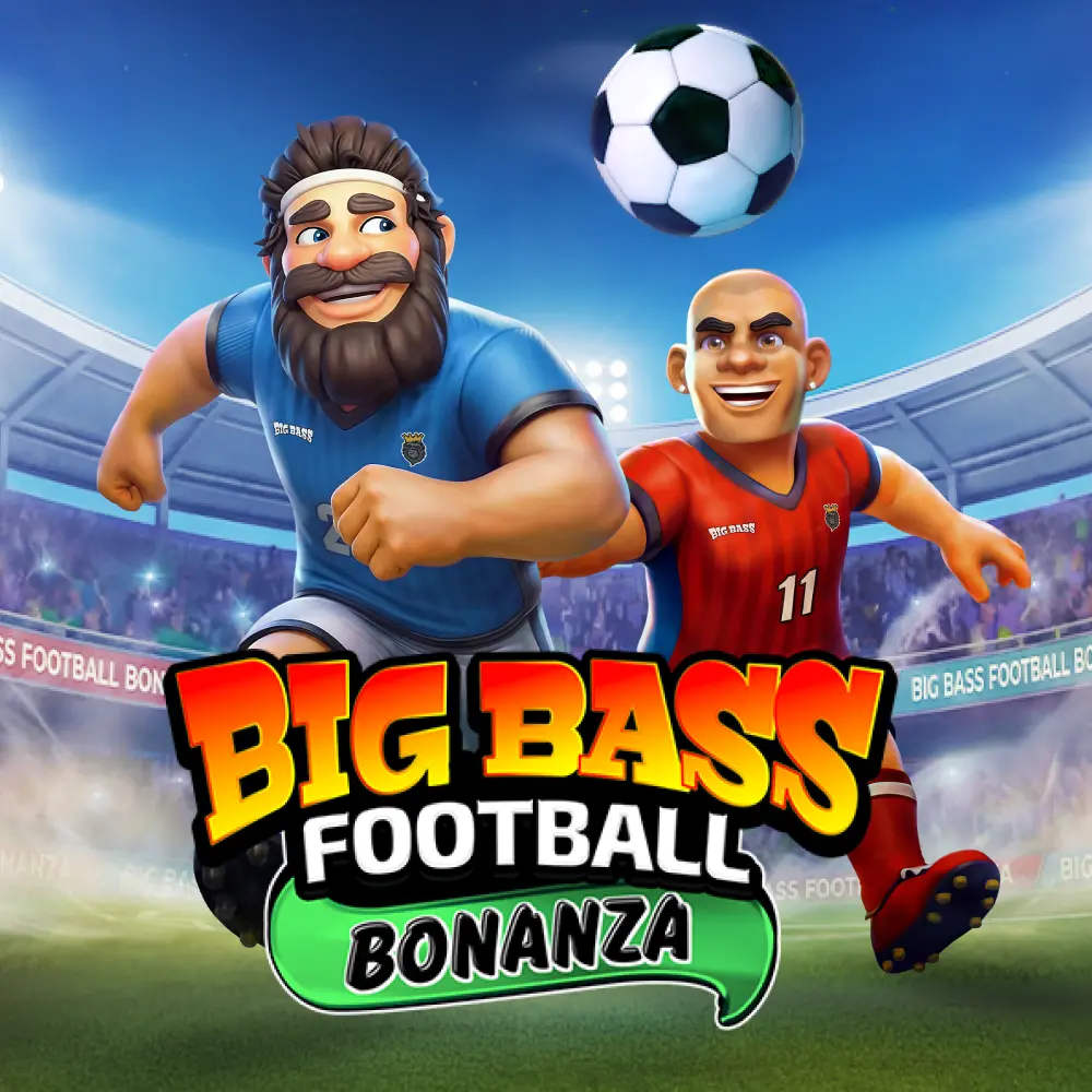 Big Bass Football Bonanza: обкладинка з двома футбольними рибалками