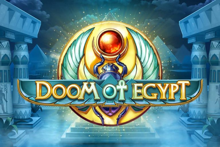 Обкладинка Doom of Egypt зі скарабеєм