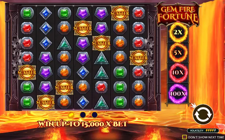 Gem Fire Fortune: праворуч видно кольорові множники