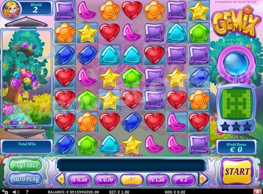 Ігровий екран Gemix від Play’n GO