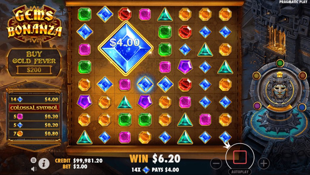 Gems Bonanza: Colossal Symbol у Gems Bonanza