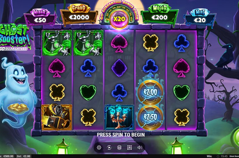 Ігрове поле Ghost Booster! GO Guaranteed із реальними символами