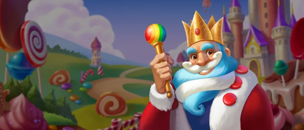King of Sweets slot cover from exact-title page