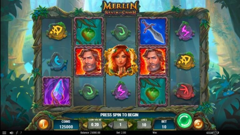 Зображення Merlin Realm of Charm зі сторінки, що описує цю гру