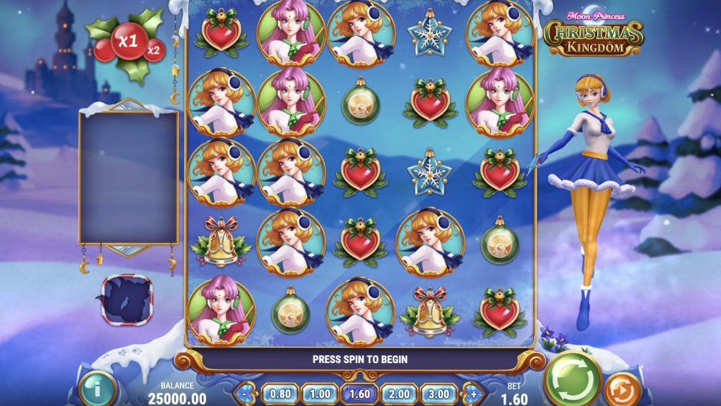 Ігровий екран автомата Moon Princess: Christmas Kingdom