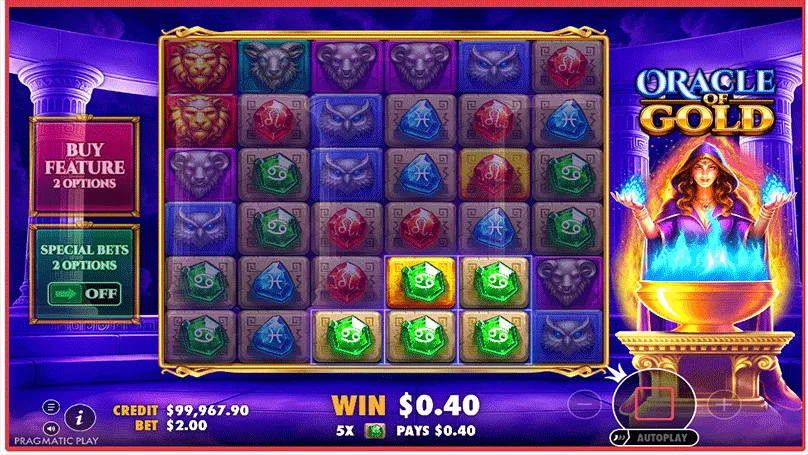 Золоті символи Oracle of Gold у слоті Oracle of Gold