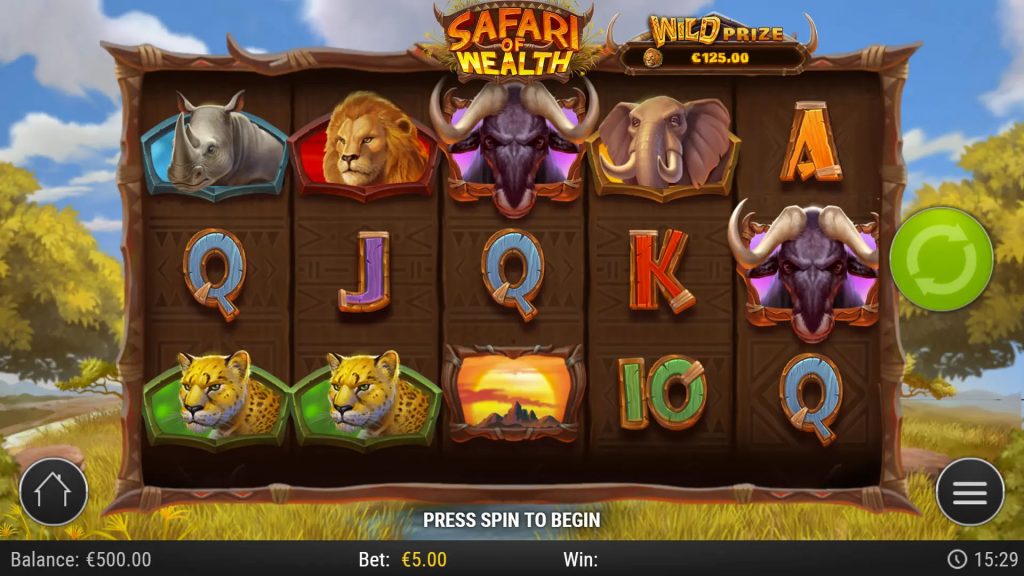 Ігровий екран Safari of Wealth від Play’n GO