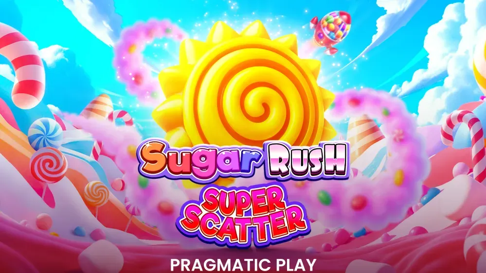 Обкладинка Sugar Rush Super Scatter у грі Sugar Rush Super Scatter