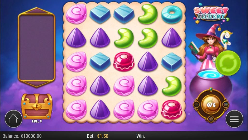 Ігровий екран Sweet Alchemy від Play’n GO
