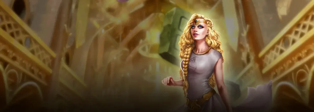 The Faces of Freya slot cover from exact-title page