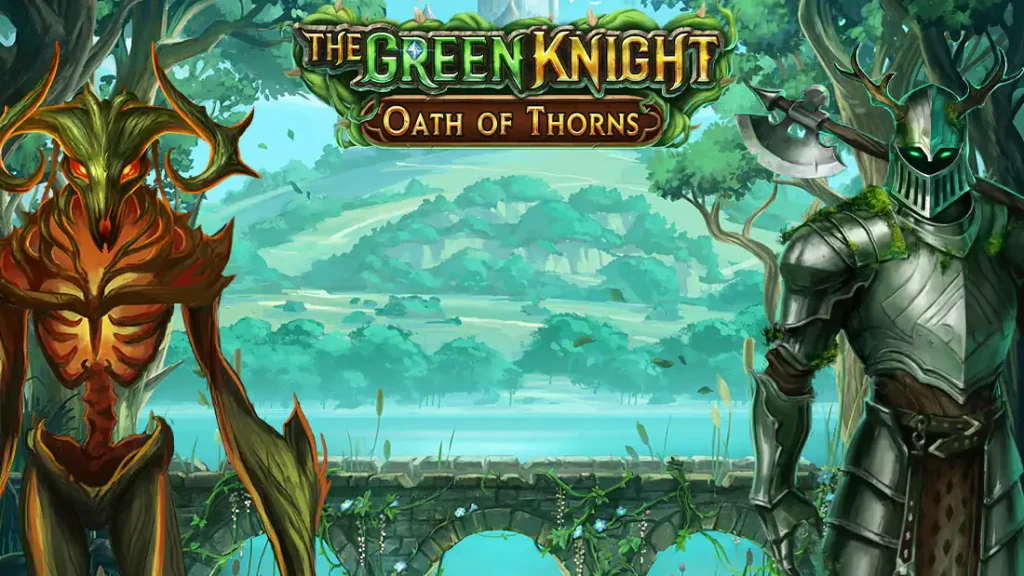 Обкладинка слота The Green Knight Oath of Thorns від Play’n GO