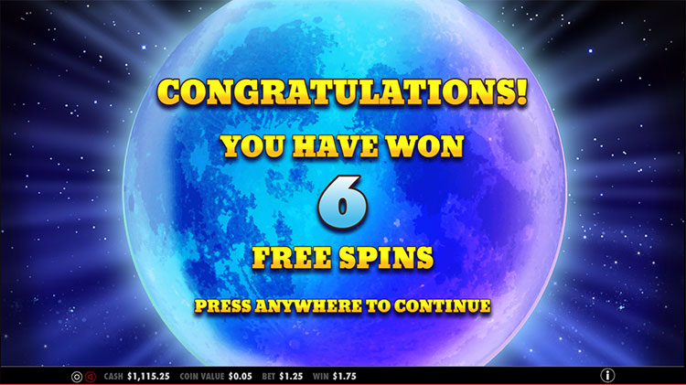 Wolf Gold, бонусні Free Spins зі збільшеним символом
