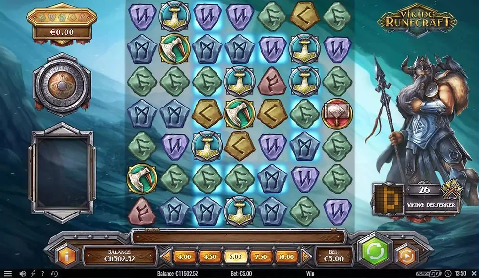 Реальний ігровий екран Viking Runecraft