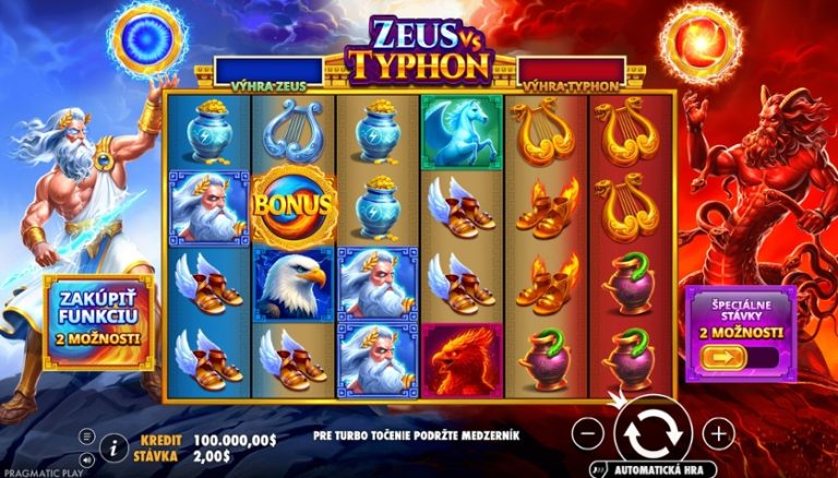 Zeus vs Typhon від Pragmatic Play із Зевсом та Тифоном по різні боки поля